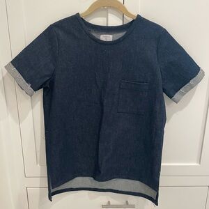 Noble 31 Denim Crew Neck Top, Size S
